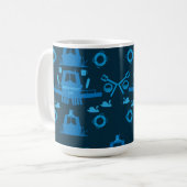 Britische Narrowboat-Geschenke Kaffeetasse (Vorderseite Links)