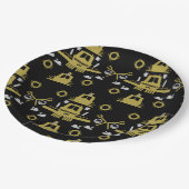 Britische Narrowboat-Geschenke Pappteller (Schrägansicht)