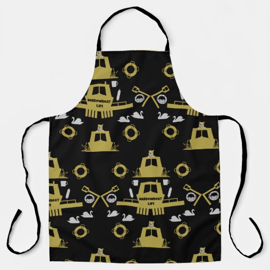 Britische Narrowboat-Geschenke Schürze (Vorderseite)