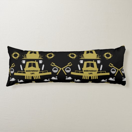 Britische Narrowboat-Geschenke Seitenschläferkissen (Vorderseite)