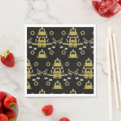 Britische Narrowboat-Geschenke Serviette (Beispiel)