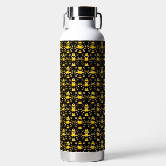Britische Narrowboat-Geschenke Trinkflasche (Vorderseite)