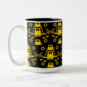 Britische Narrowboat-Geschenke Zweifarbige Tasse