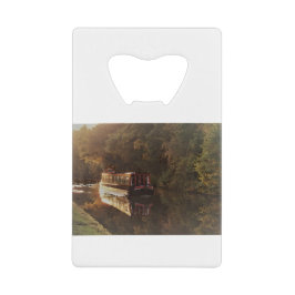 Britische Narrowboat-Malerei Geldbeutel Flaschenöffner