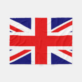 Britische Nationalflagge - Union Jack Fleecedecke (Vorderseite (Horizontal))