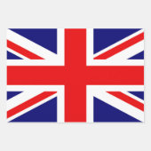Britische Nationalflagge - Union Jack Geschenkpapier Set (Vorderseite)