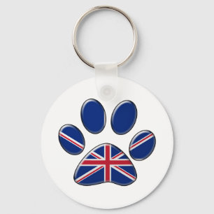 Britische Patriotikkatze Schlüsselanhänger