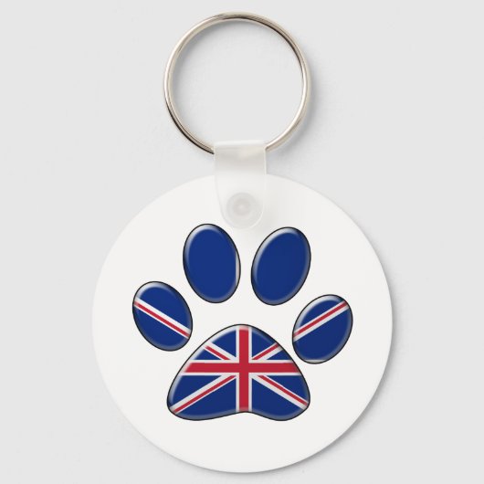 Britische Patriotikkatze Schlüsselanhänger (Vorderseite)