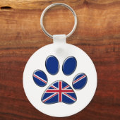 Britische Patriotikkatze Schlüsselanhänger (Vorderseite)