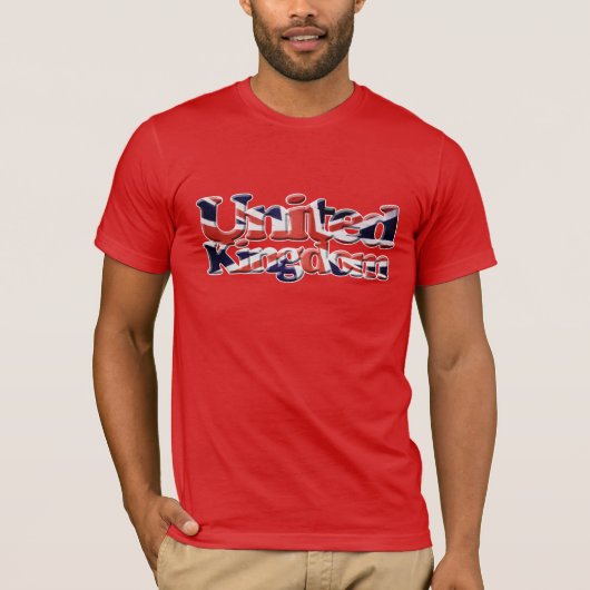 Britische Patriotische Union Jack, Gewerkschaft Fl T-Shirt (Vorderseite)