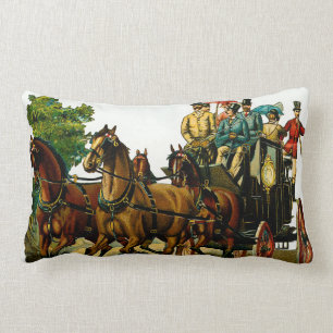 Britische Pferd-und-Kutsche-Fuchsjäger Vintage Lendenkissen