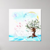 Britische Pferderückfahrt Wrapped Canvas Leinwanddruck (Vorderseite)