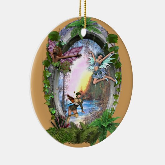 Britische Platte Keramik Ornament (Rechts)