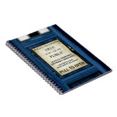 Britische Polizei-allgemeines Notizblock (Rechte Seite)