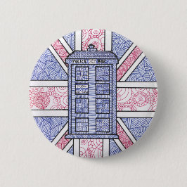 Britische Polizei-Kasten-und Button