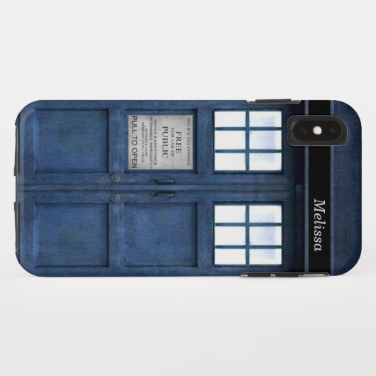 Britische Polizei ruft Retro Muster Sechzigerjahre Case-Mate iPhone Hülle (Rückseite (Horizontal))