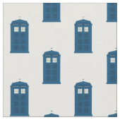 Britische Polizei-Telefonzelle Stoff (Nahaufnahme)