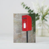Britische Postbox Postkarte (Stehend Vorderseite)