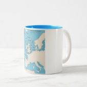 Britische Prognosen für die Schifffahrt Zweifarbige Tasse (VorderseiteRechts)