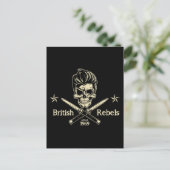 Britische Rebellen Postkarte (Stehend Vorderseite)