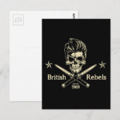 Britische Rebellen Postkarte (Vorne/Hinten)