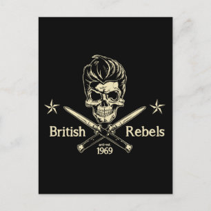 Britische Rebellen Postkarte