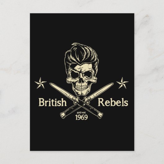 Britische Rebellen Postkarte (Vorderseite)