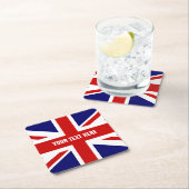 Britische Rechteckiger Pappuntersetzer (Vor Ort)