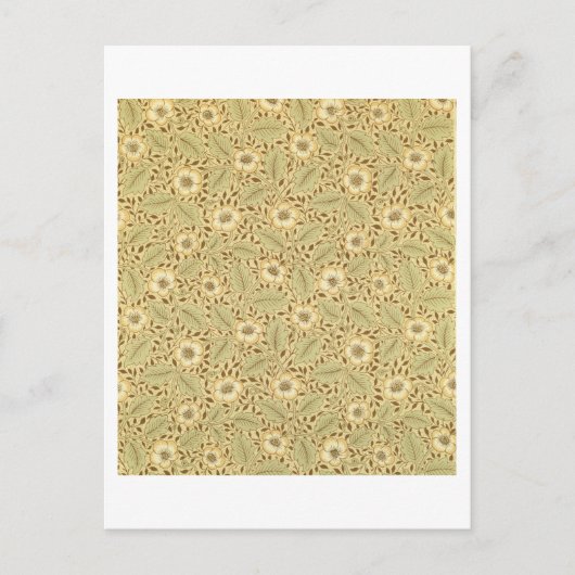 "Britische Rose"-Tapete Postkarte (Vorderseite)