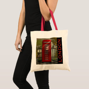 Britische rote Telefonzelle London Tote Tragetasche