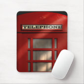 Britische rote Telefonzelle Mousepad (Mit Mouse)