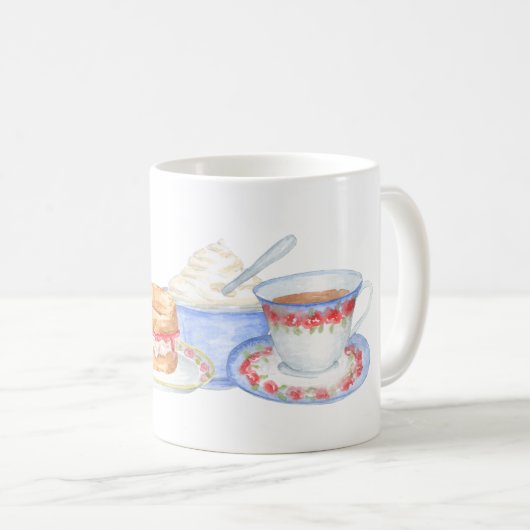 Britische Sahnetee-Tassen Kaffeetasse (VorderseiteRechts)
