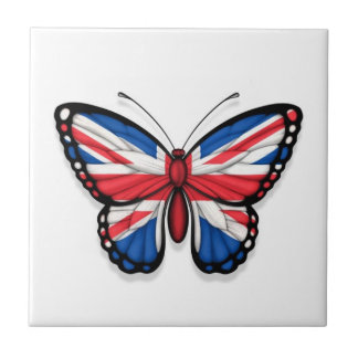 Britische Schmetterlings-Flagge Fliese