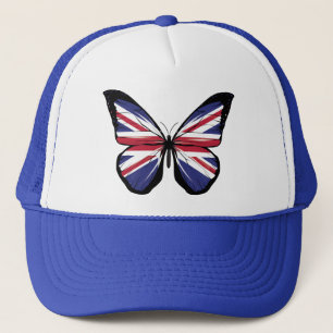 Britische Schmetterlingsflagge Truckerkappe