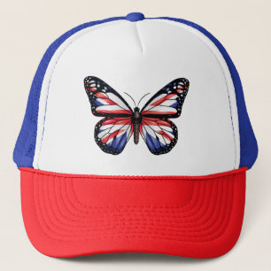 Britische Schmetterlingsmonarchflagge Tri-Blend-Sh Truckerkappe