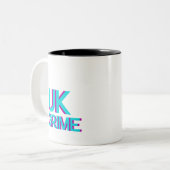 britische Schmutzmusik Zweifarbige Tasse (Vorderseite Links)