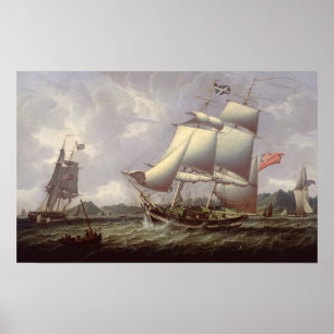 Britische Schooners Poster