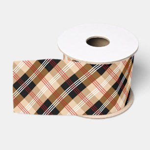 Britische Schwarz-Bein-Tartan Ripsband