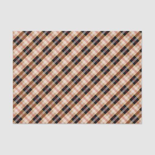 Britische Schwarz-Weiß-kariert Seidenpapier (Vorderseite)