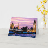 BRITISCHE Sehenswürdigkeitbild Karte (Gelbe Blume)