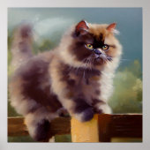 Britische Semi-longhair-Katze Poster (Vorne)