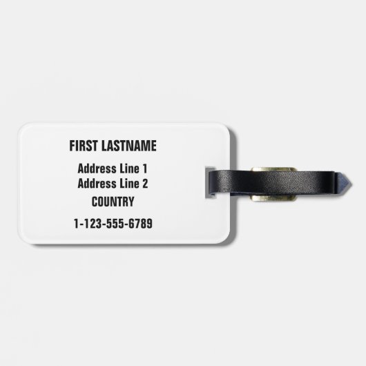 Britische Shades-Gepäckmarke Gepäckanhänger (Rückseite horizontal)