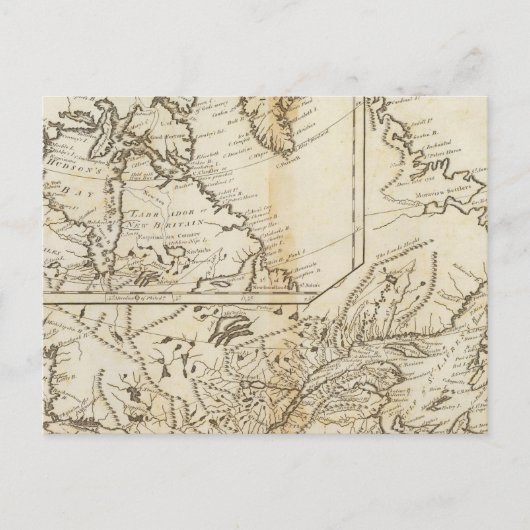 Britische Sitzungspositionen in Nordamerika 2 Postkarte (Vorderseite)