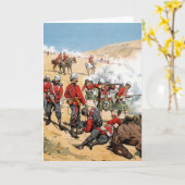 Britische Soldaten des 19. Jahrhunderts Karte (Gelbe Blume)