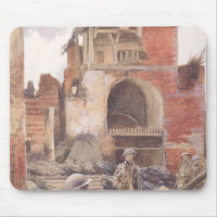 Britische Soldaten in den Ruinen von Peronne, 1917