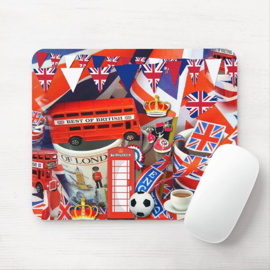 Britische Souvenirs Mousepad (Mit Mouse)