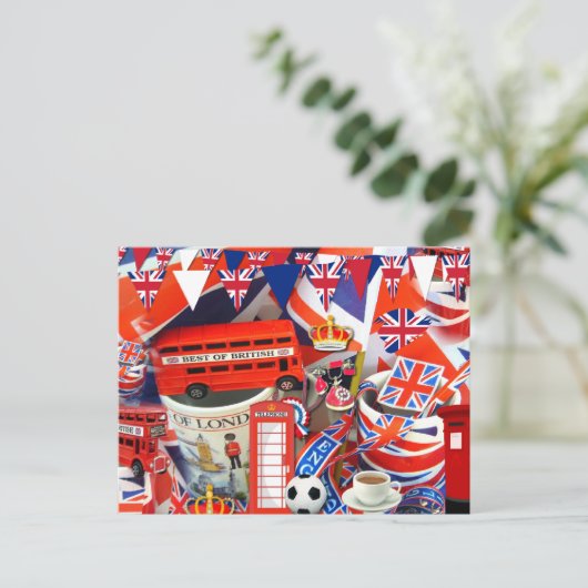 Britische Souvenirs Postkarte (Stehend Vorderseite)