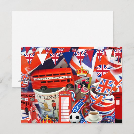 Britische Souvenirs Postkarte (Vorne/Hinten)