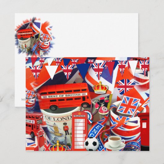 Britische Souvenirs Postkarte (Vorne/Hinten)