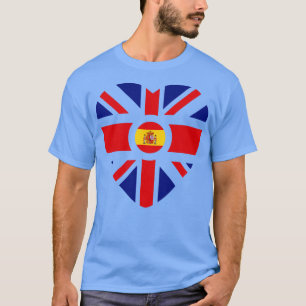 Britische spanische multinationale Patrioten-Flagg T-Shirt